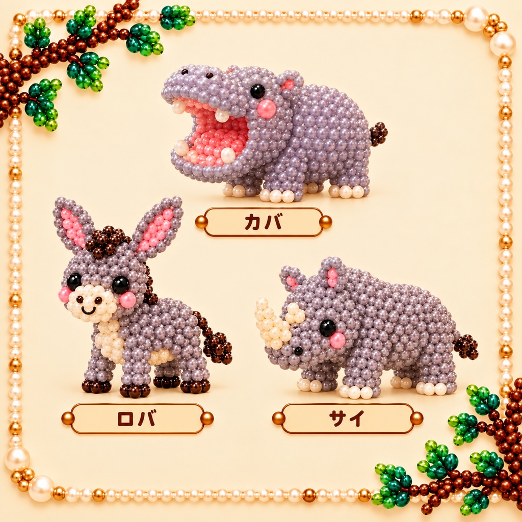 かわいい動物素材30個セット│無料版5個あり 動物園 動物 Canva SNS素材 デザイン イラスト