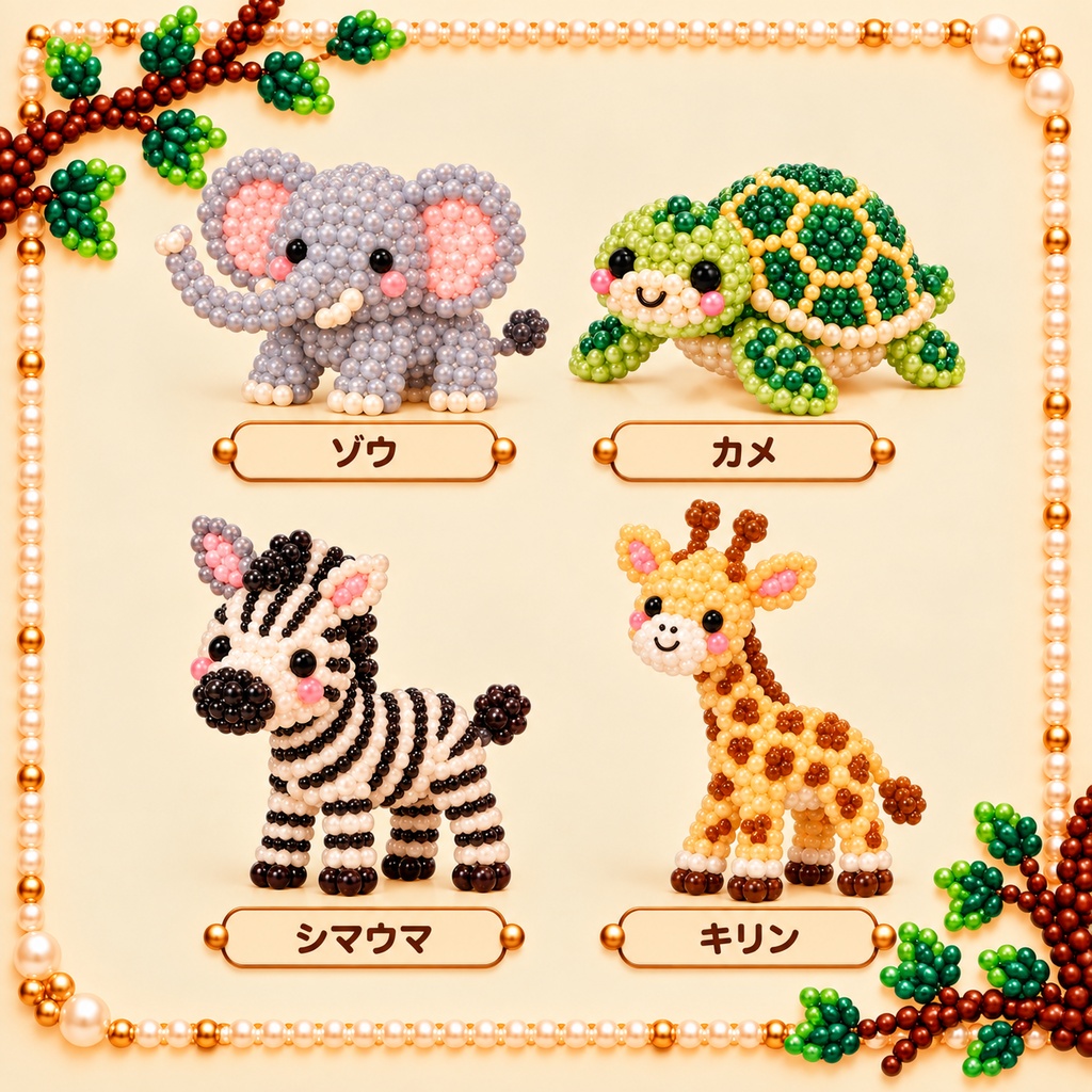 かわいい動物素材30個セット│無料版5個あり 動物園 動物 Canva SNS素材 デザイン イラスト