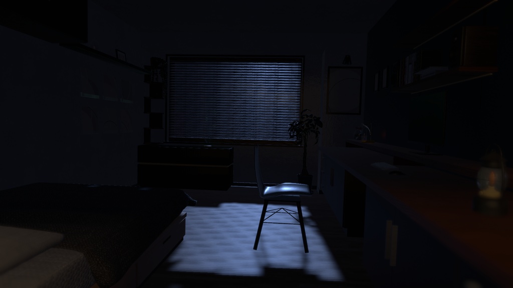 夜半(Yahan)- ワンルーム【VRChat 向けワールド】