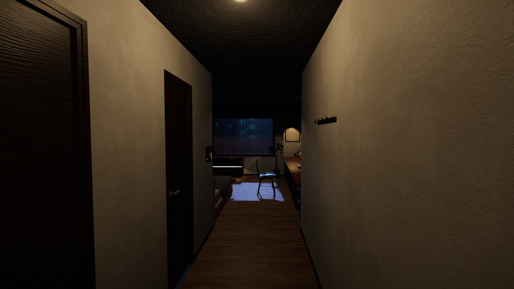 夜半(Yahan)- ワンルーム【VRChat 向けワールド】