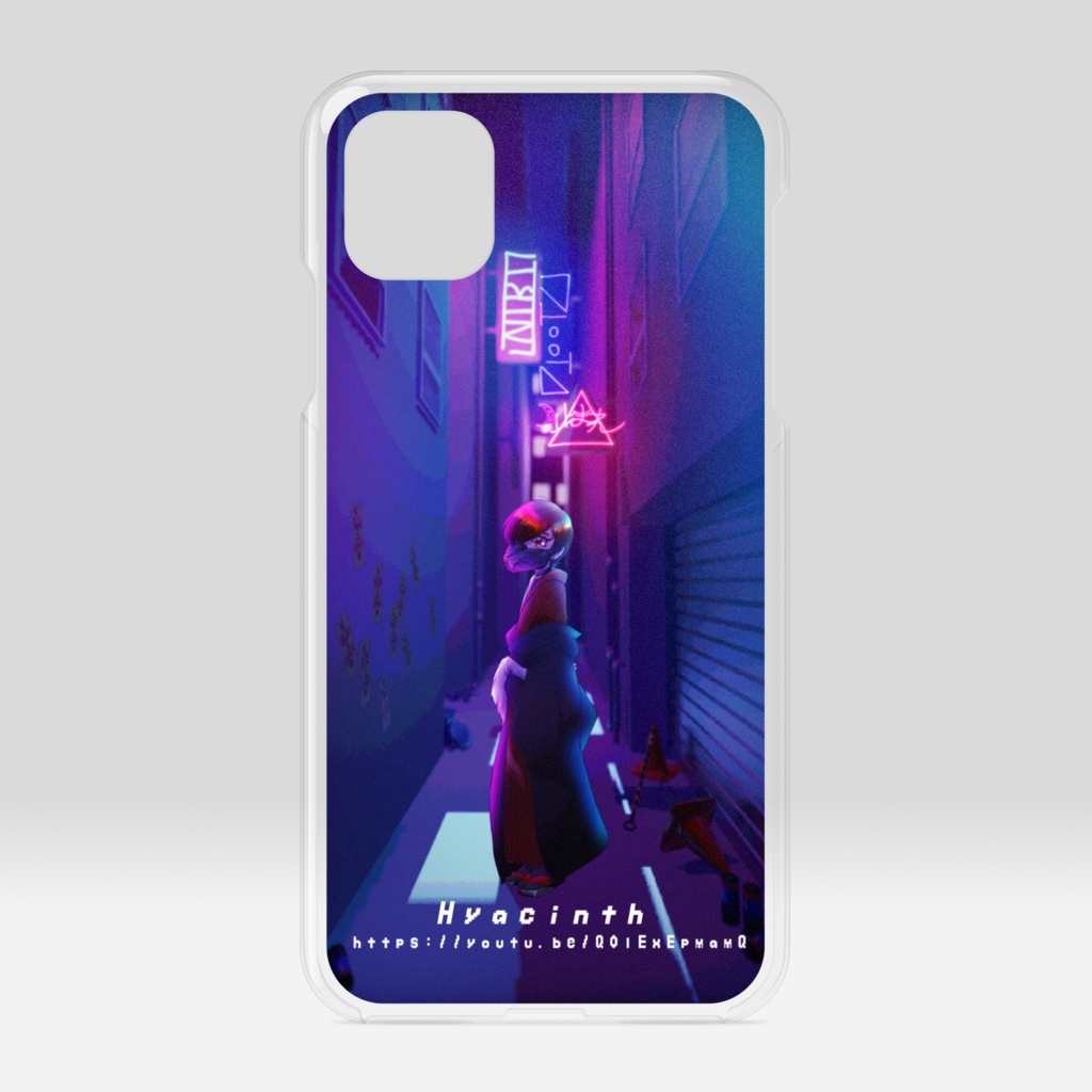 スマホカバー　ヒヤシンス