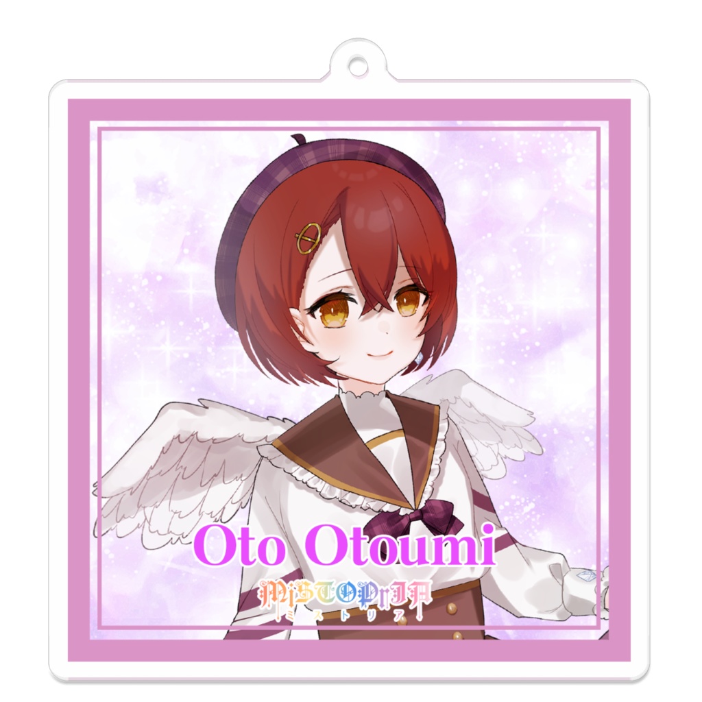 スクエアアクリルキーホルダー♡おと