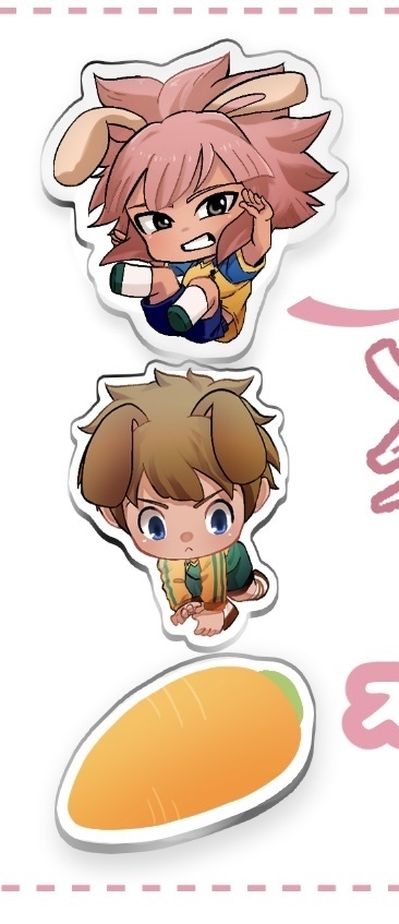 にんじん食べれるもんっ!!3連アクキー