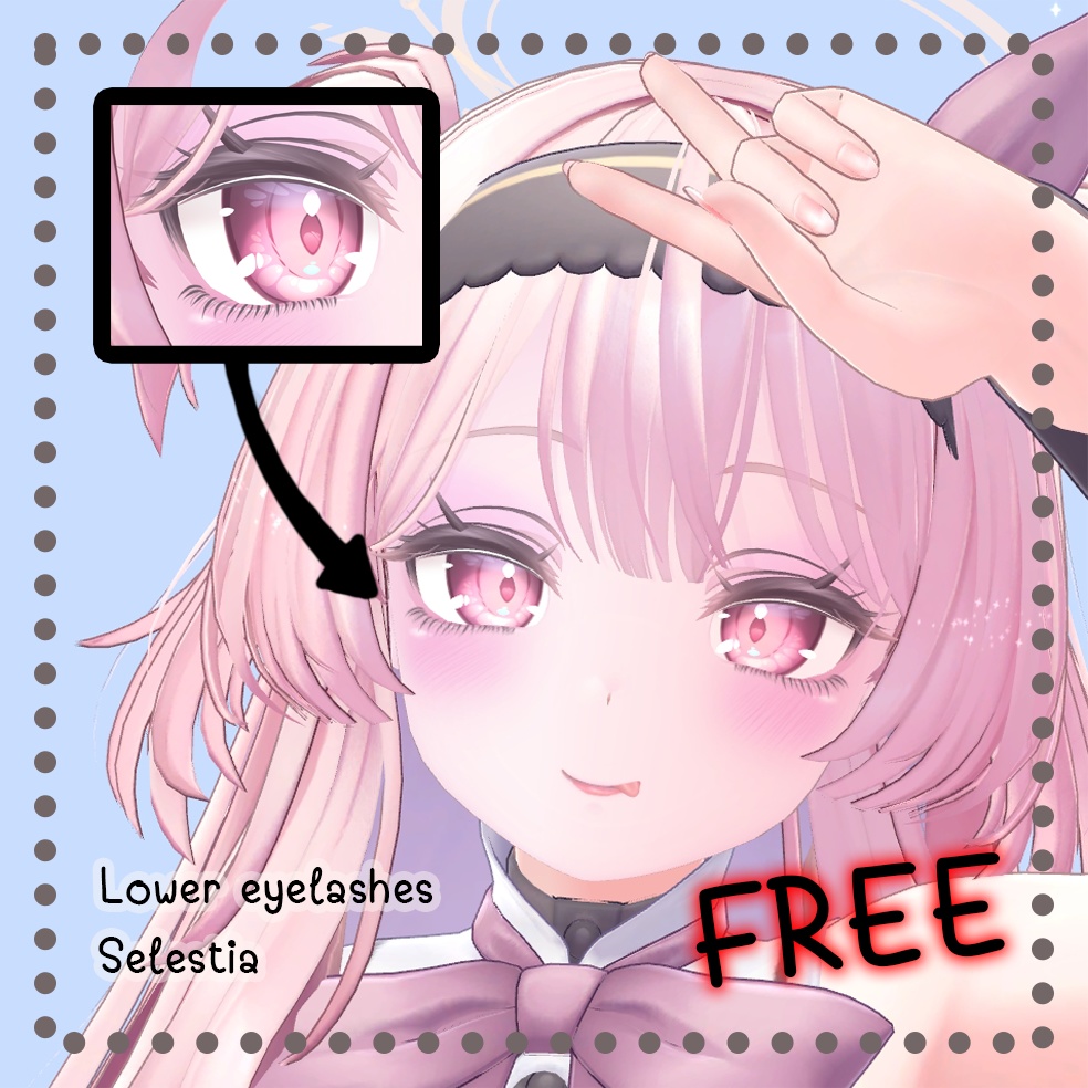 Lower eyelashes Texture // セレスティア [Selestia]