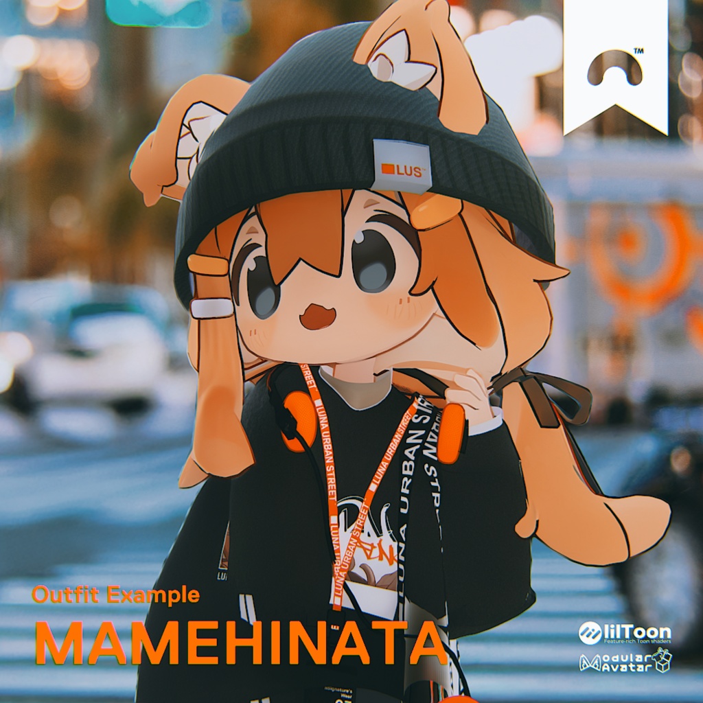 【まめふれんず対応衣装】Luna Urban Street