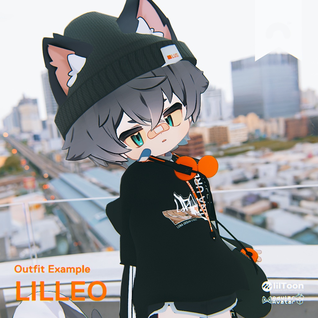 【まめふれんず対応衣装】Luna Urban Street