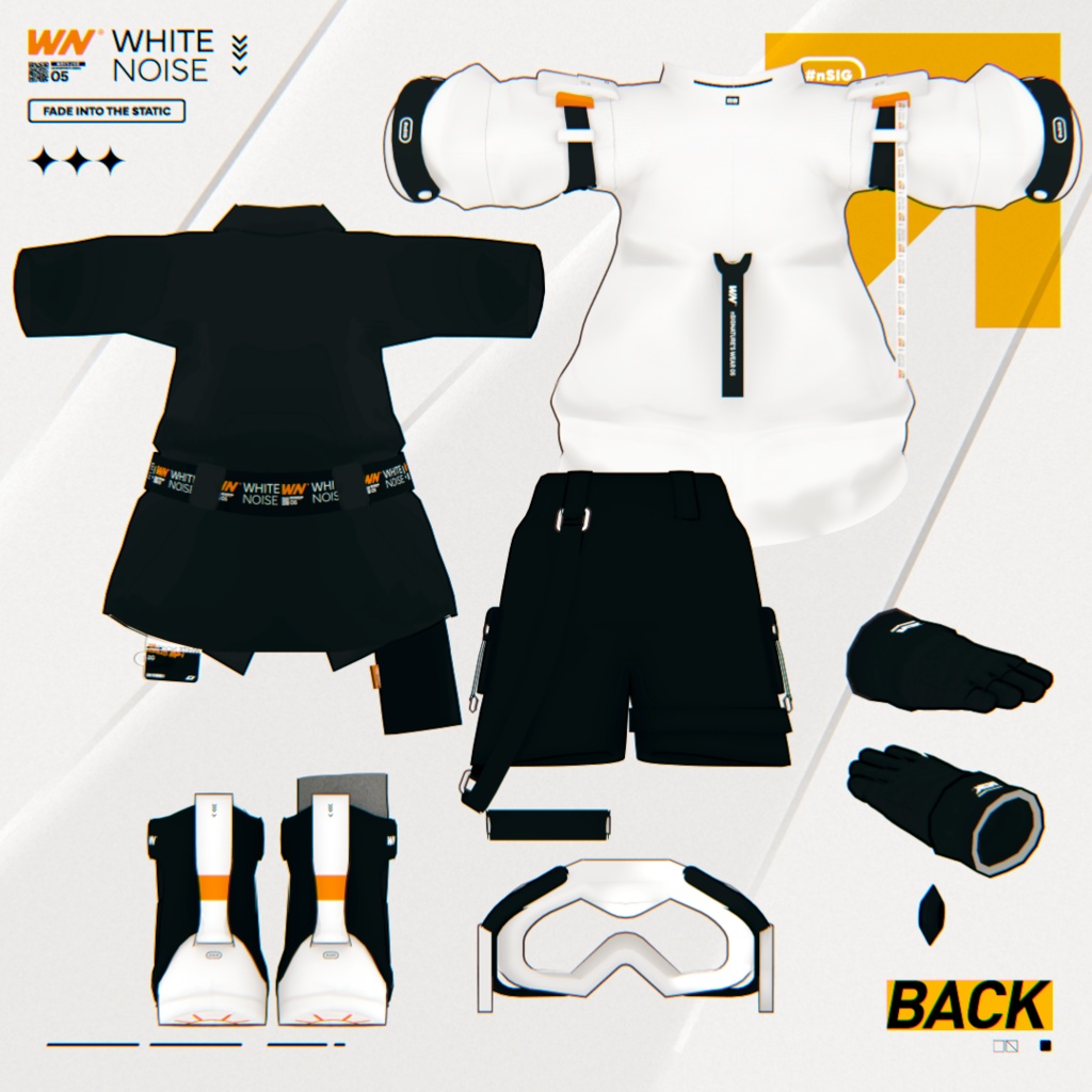 【まめふれんず対応衣装】White Noise -ホワイトノイズ-