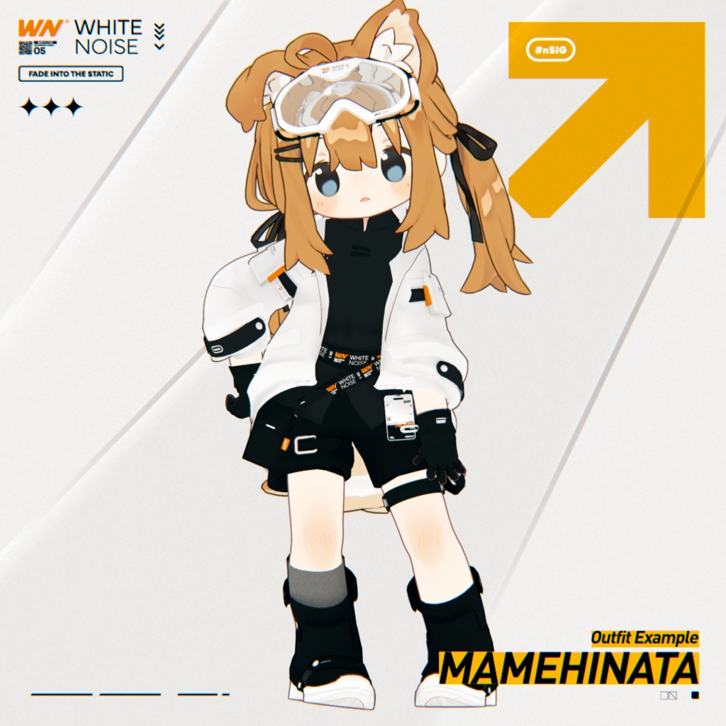 【まめふれんず対応衣装】White Noise -ホワイトノイズ-