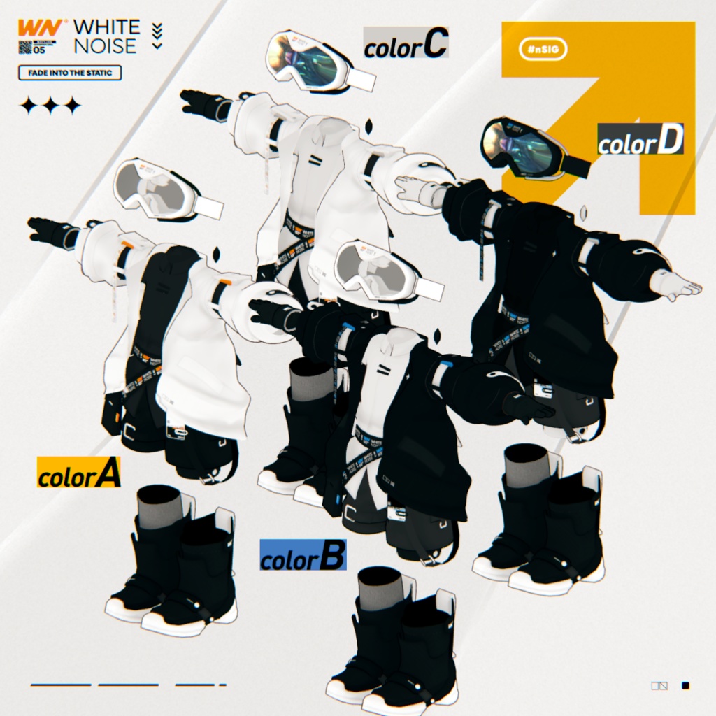 【まめふれんず対応衣装】White Noise -ホワイトノイズ-