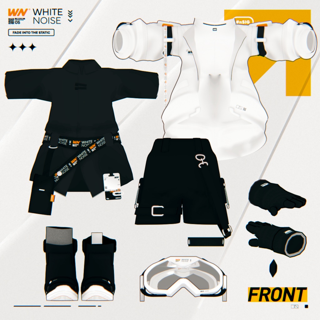 【まめふれんず対応衣装】White Noise -ホワイトノイズ-