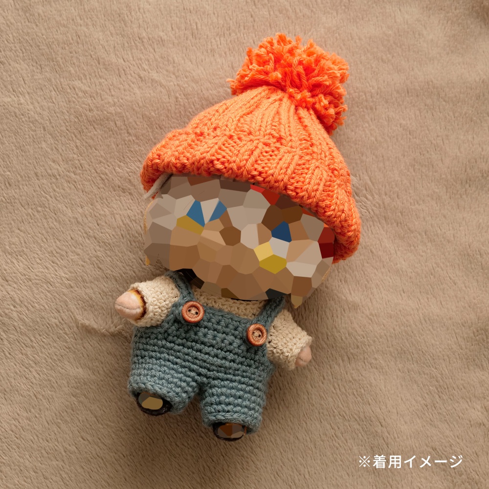 《販売終了》【ぬい服】ぽんぽんニット帽 - spring color -