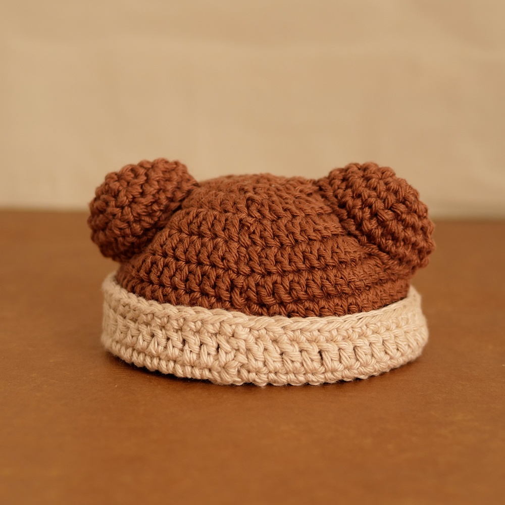 【ぬい服】くま耳帽子〈 Brown 〉