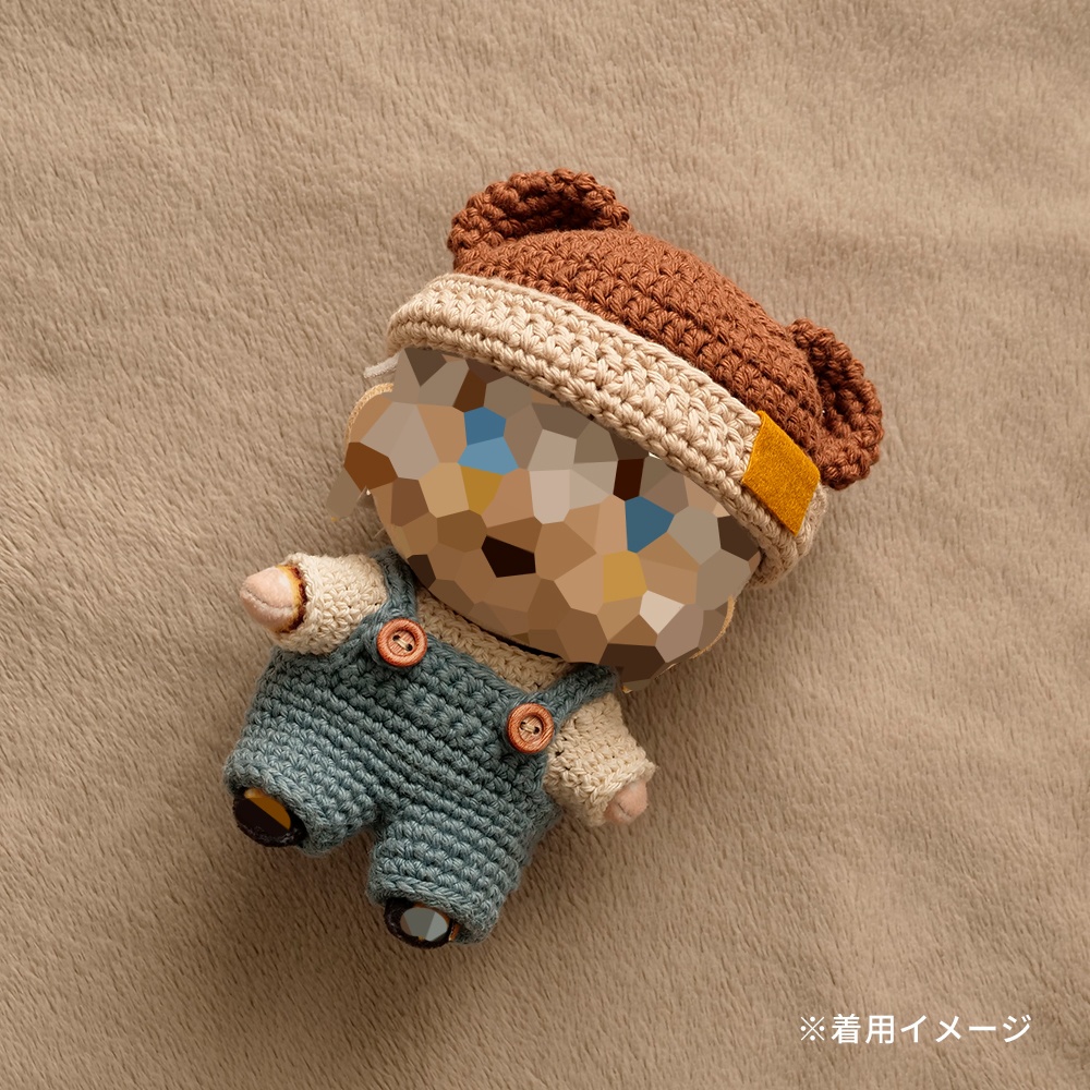 【ぬい服】くま耳帽子〈 Brown 〉