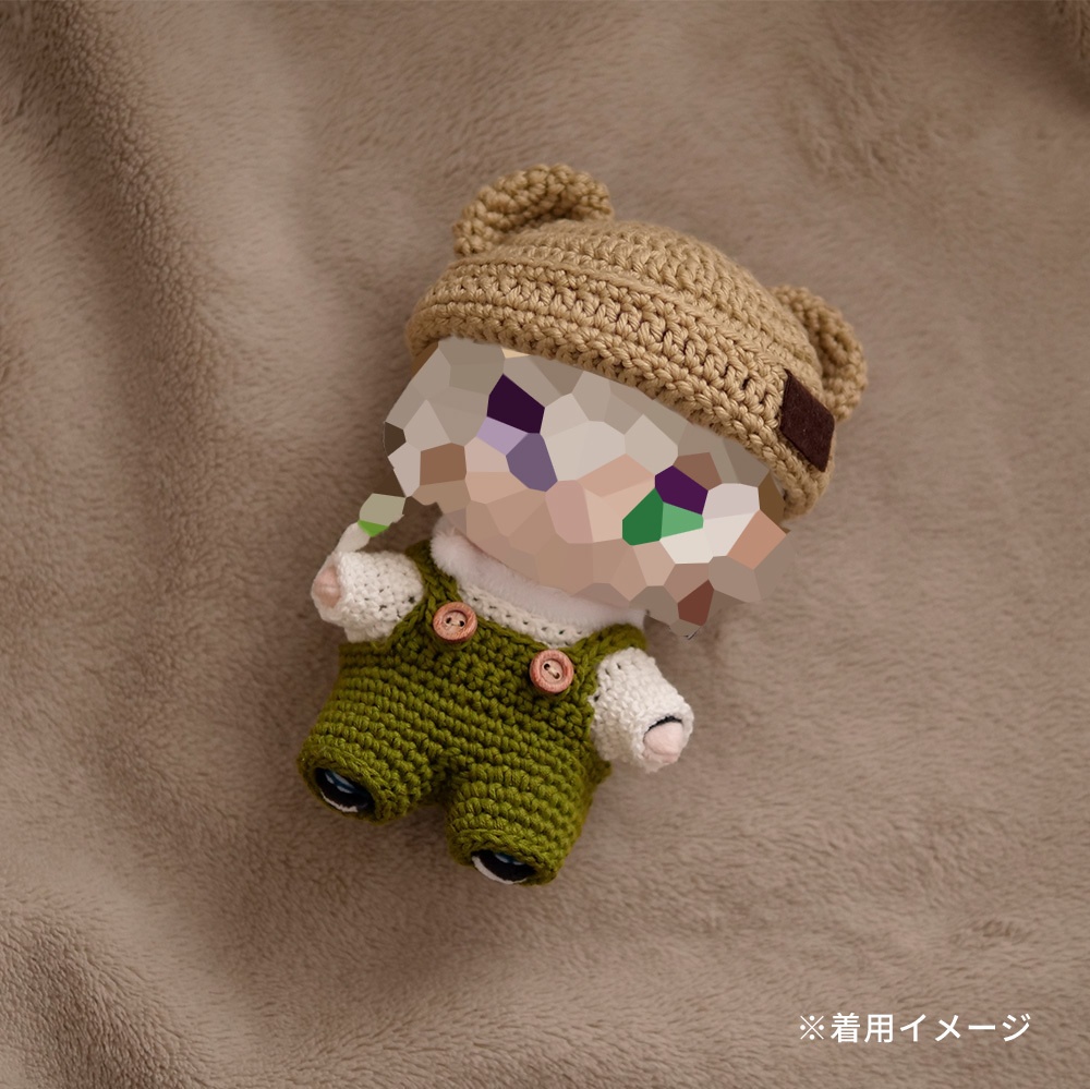 【ぬい服】くま耳帽子〈 Sand 〉