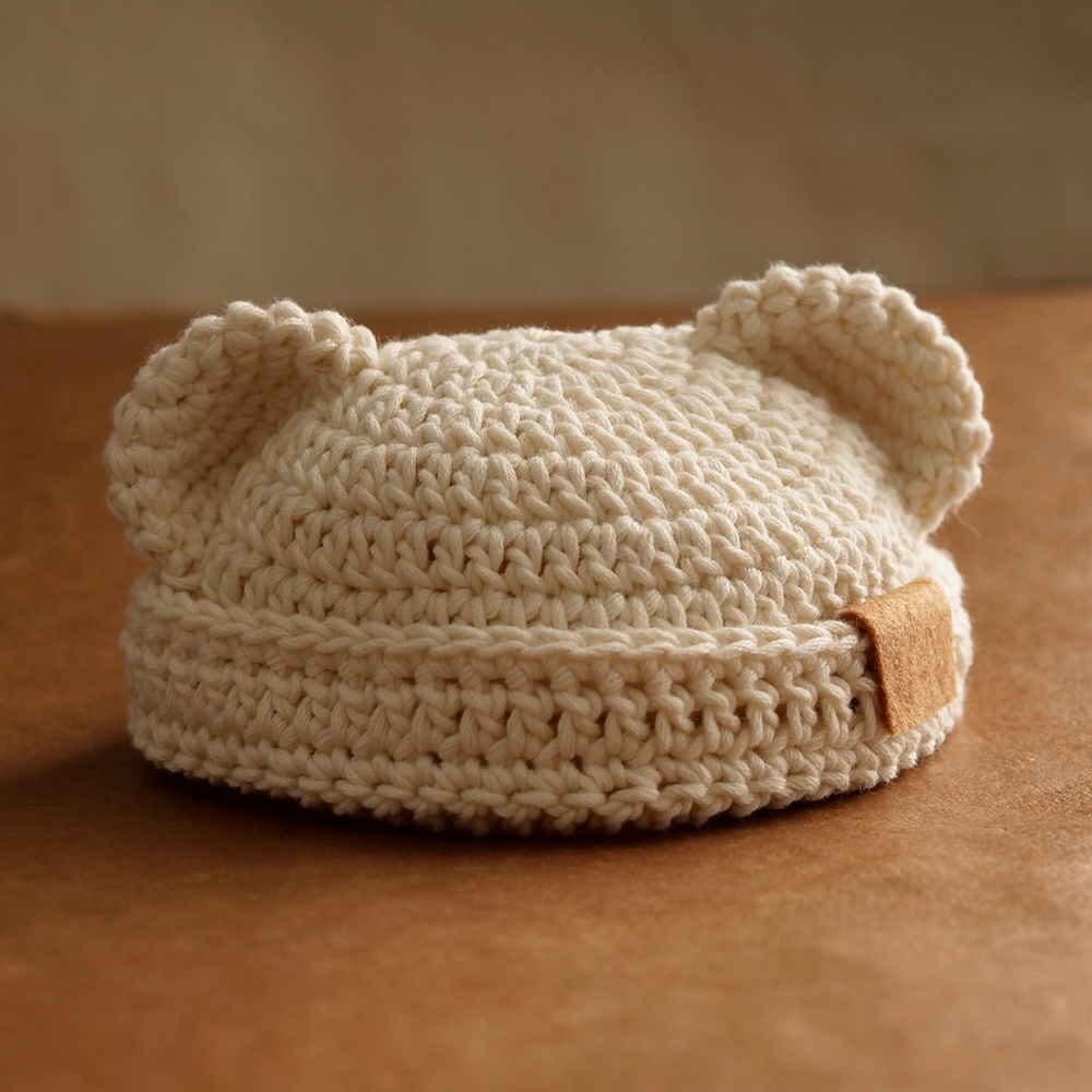 【ぬい服】くま耳帽子〈 Ivory 〉