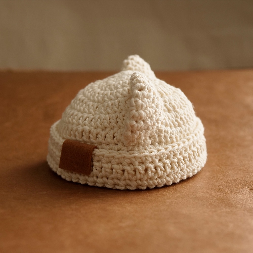 【ぬい服】くま耳帽子〈 Ivory 〉