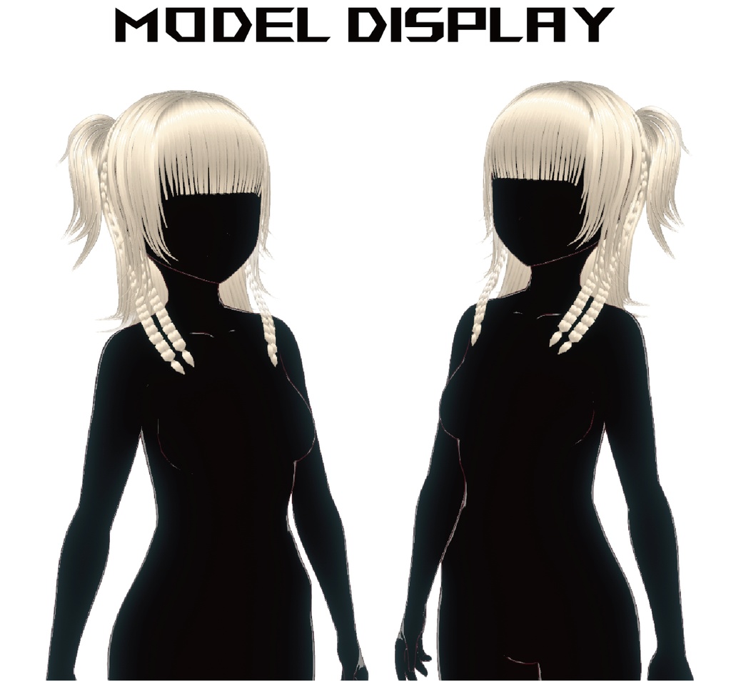 【VRoid】Straight Bangs Twintail/ぱっつんツインテール/일자 앞머리 트윈테일/齊瀏海雙馬尾