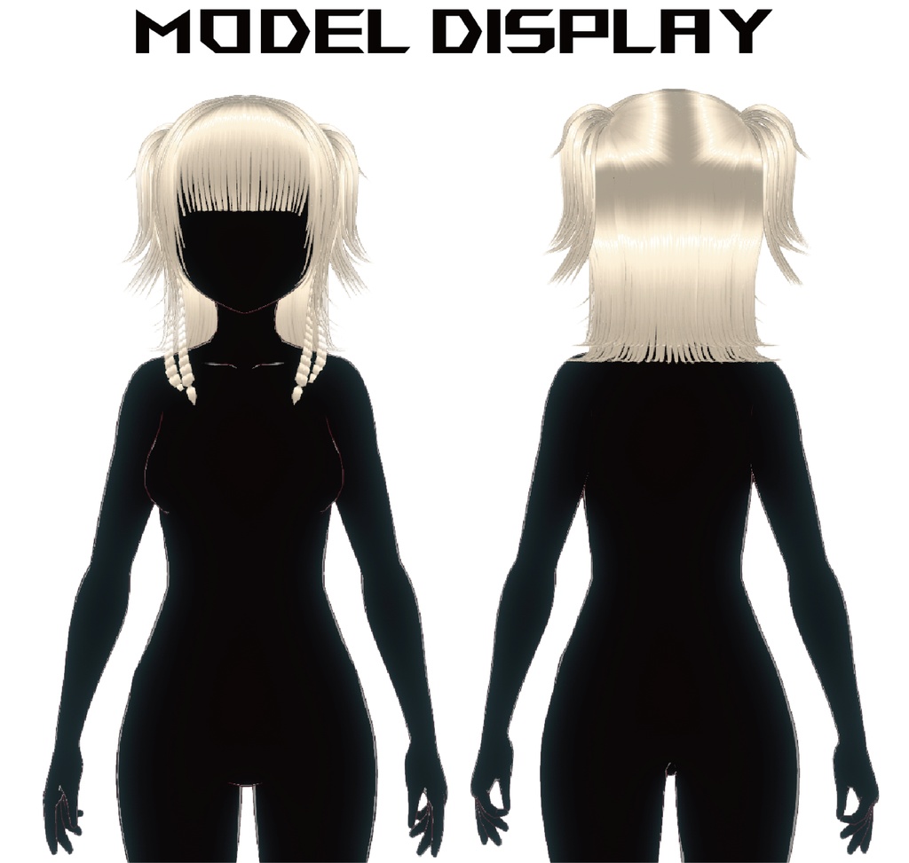 【VRoid】Straight Bangs Twintail/ぱっつんツインテール/일자 앞머리 트윈테일/齊瀏海雙馬尾