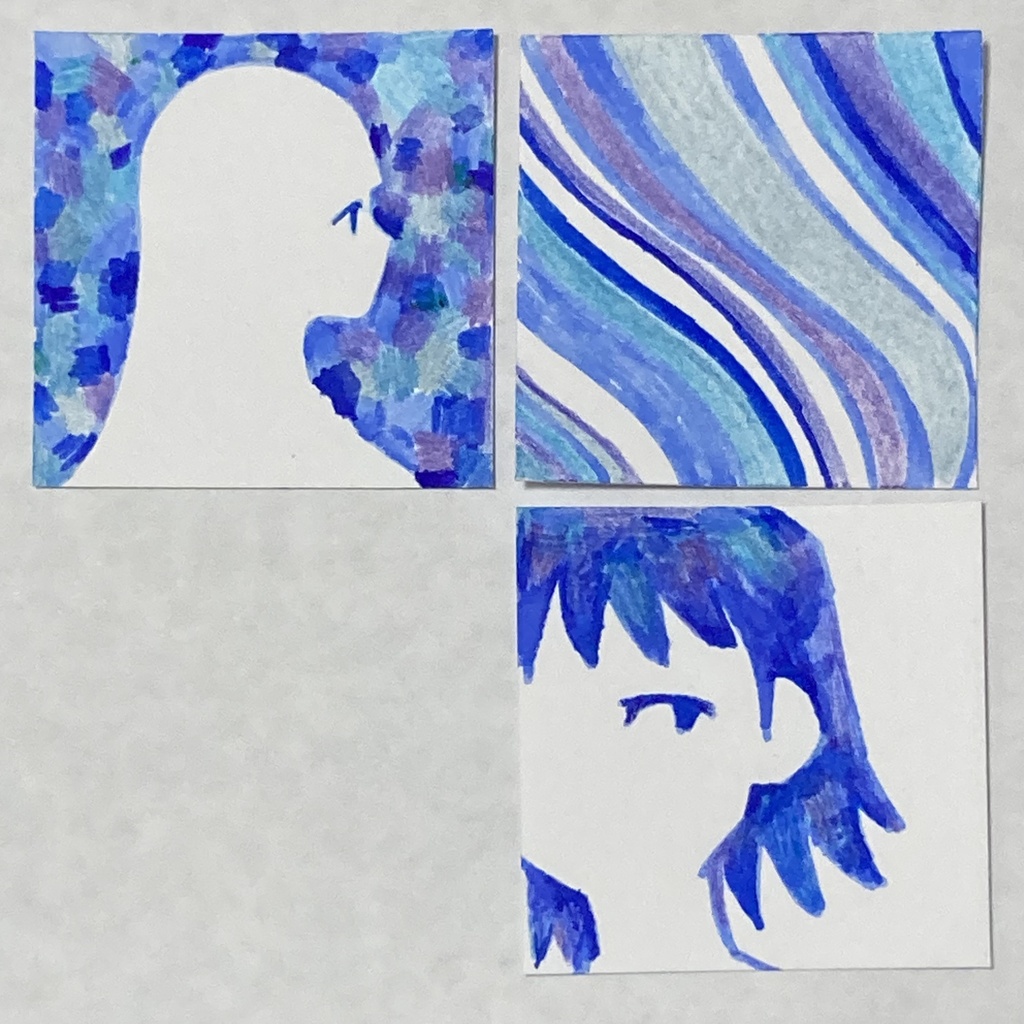 【直筆原画】ミニイラスト3点セット