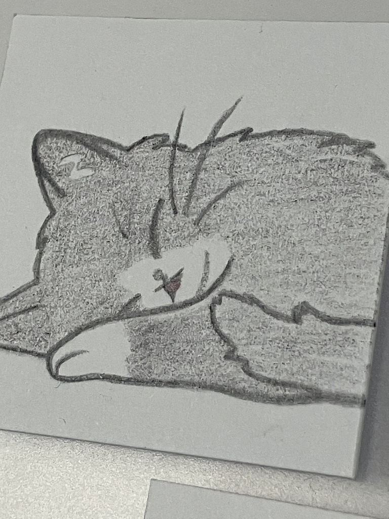 【直筆原画】ねこ5枚セット