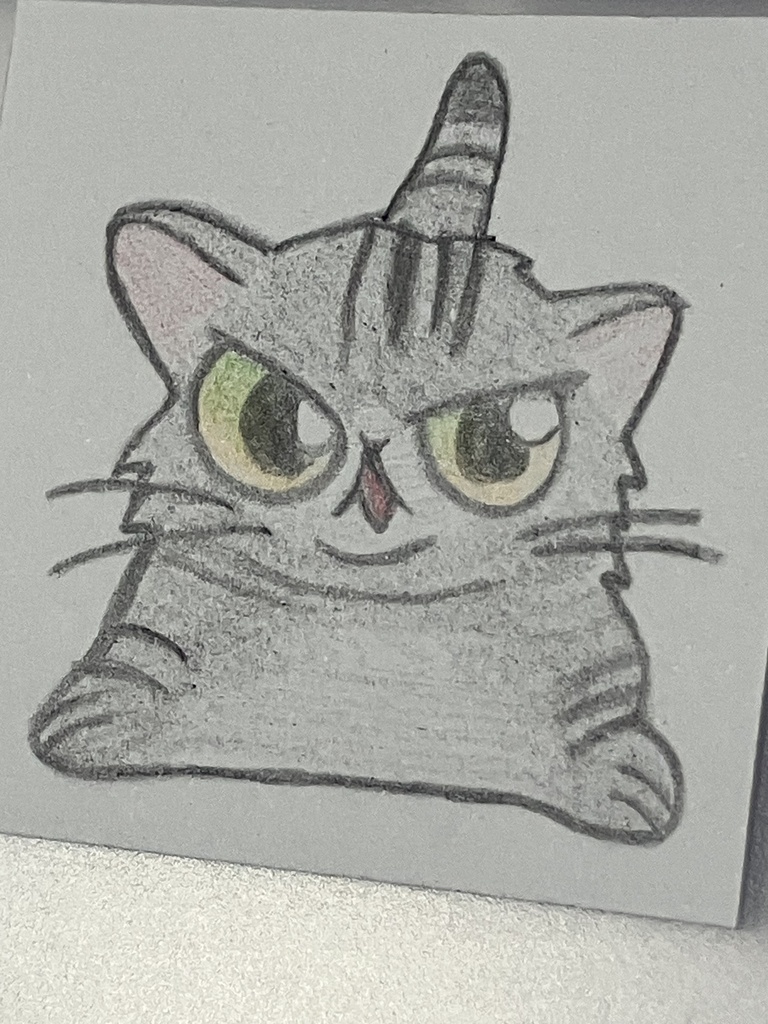 【直筆原画】ねこ5枚セット