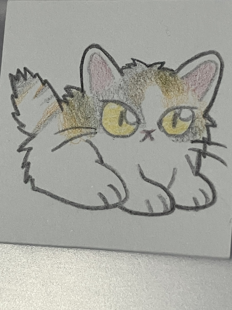 【直筆原画】ねこ5枚セット