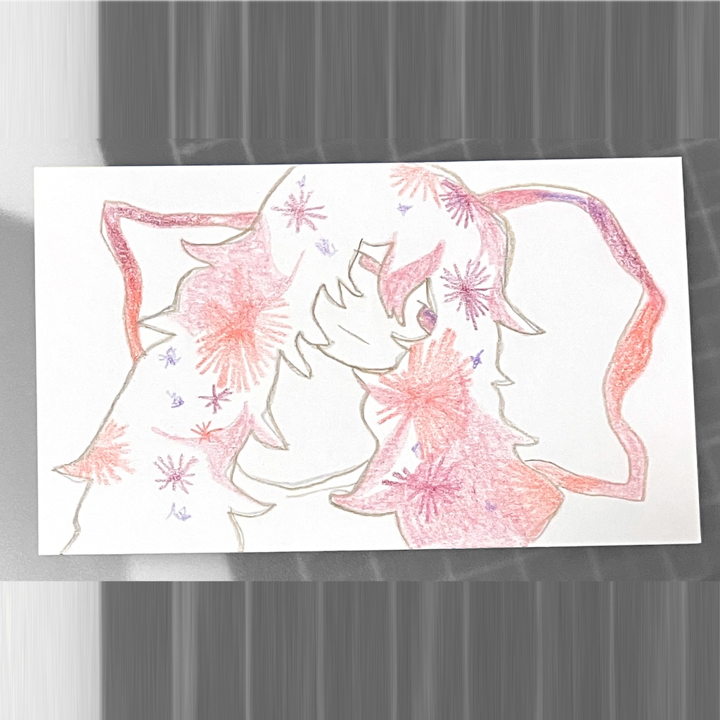 直筆原画-あかむらさき