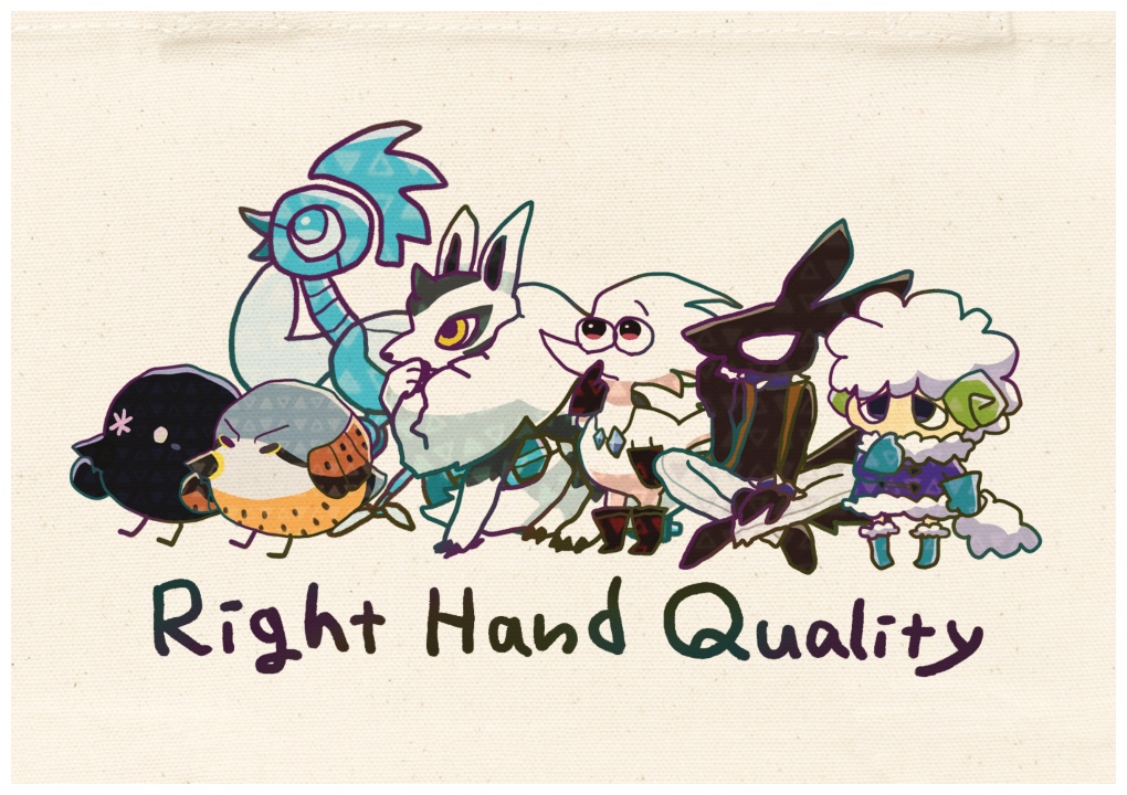 夢の共演?!右手クオリティーミニトートバッグ