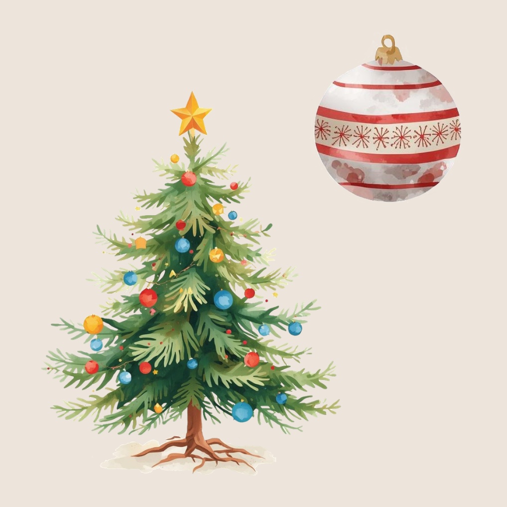 ほっこり可愛い水彩クリスマスデザイン素材30点セット|SNSに|商用利用OK