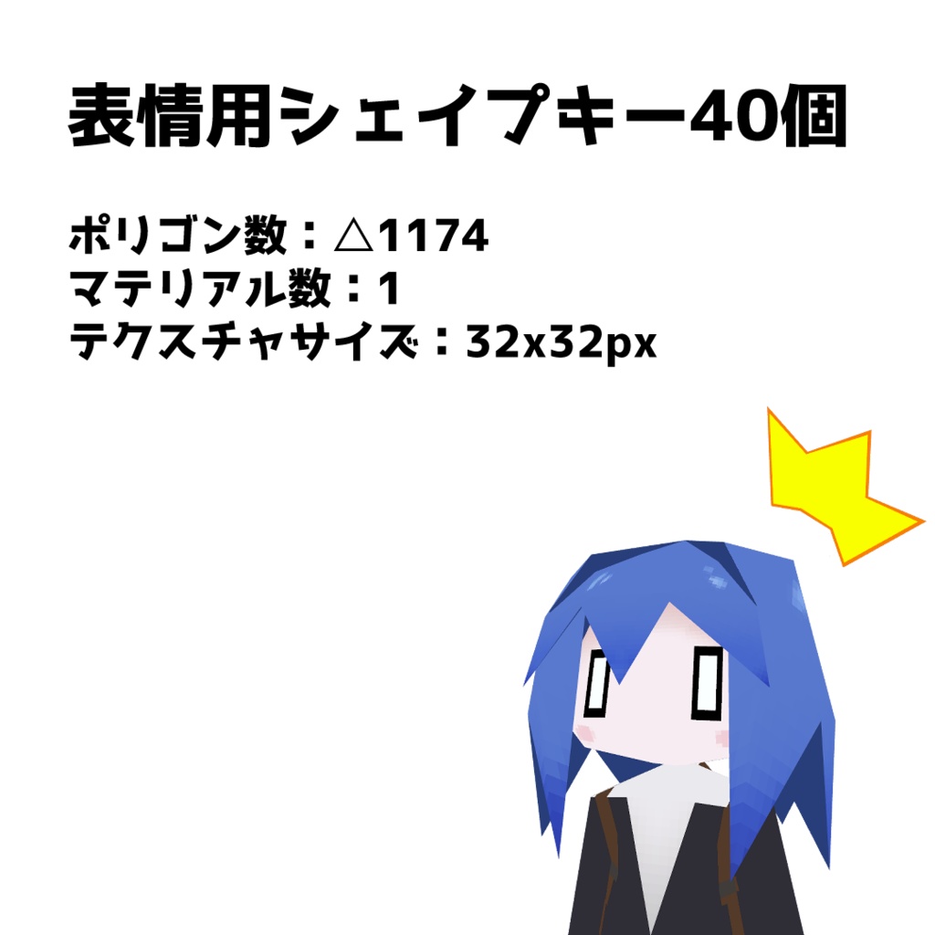 表情拡張メッシュ(Lolowy P1用)