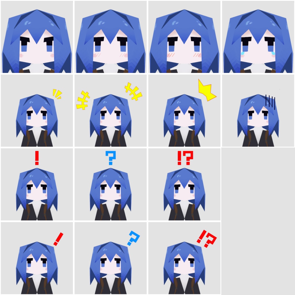 表情拡張メッシュ(Lolowy P1用)