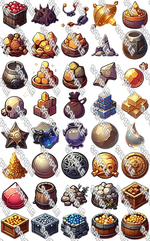 【素材系 No.1】アイコン素材集 (118種)