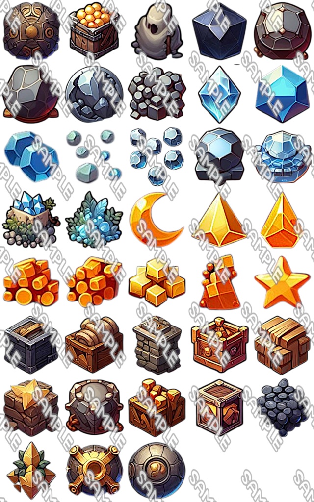 【素材系 No.1】アイコン素材集 (118種)