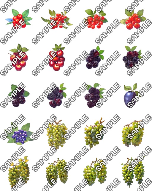 【食品、果物系 No.01】アイコン素材集 (143種)