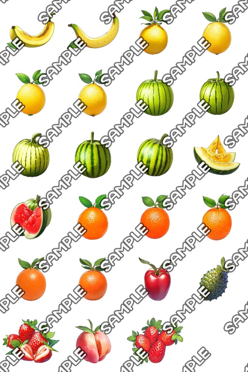 【食品、果物系 No.01】アイコン素材集 (143種)