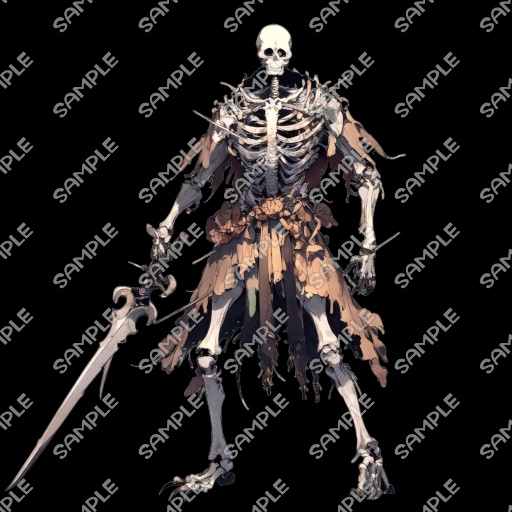 【モンスター素材】モンスター (骸骨戦士) 素材 No.02 (全10種)