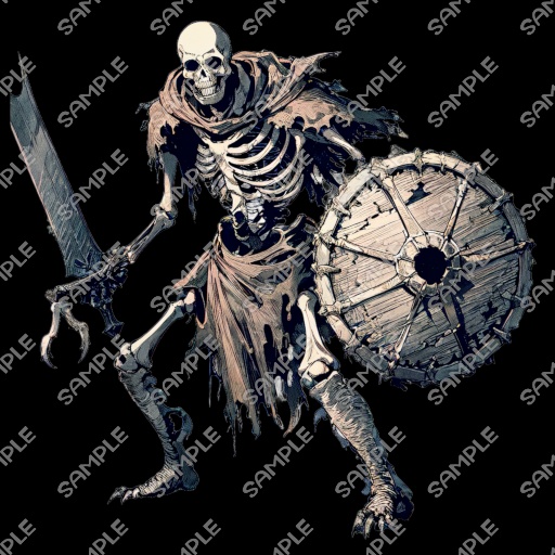 【モンスター素材】モンスター (骸骨戦士) 素材 No.02 (全10種)