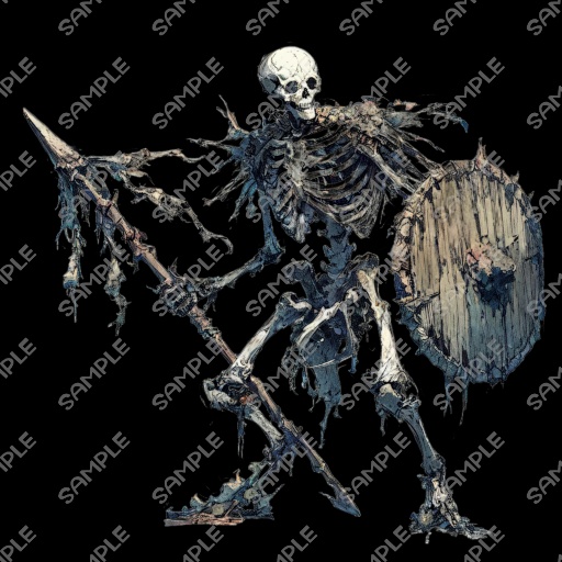 【モンスター素材】モンスター (骸骨戦士) 素材 No.02 (全10種)