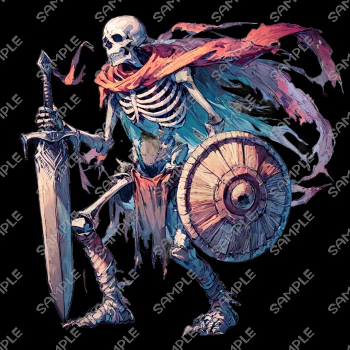 【モンスター素材】モンスター (骸骨戦士) 素材 No.02 (全10種)