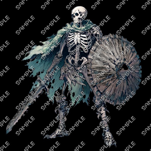 【モンスター素材】モンスター (骸骨戦士) 素材 No.02 (全10種)
