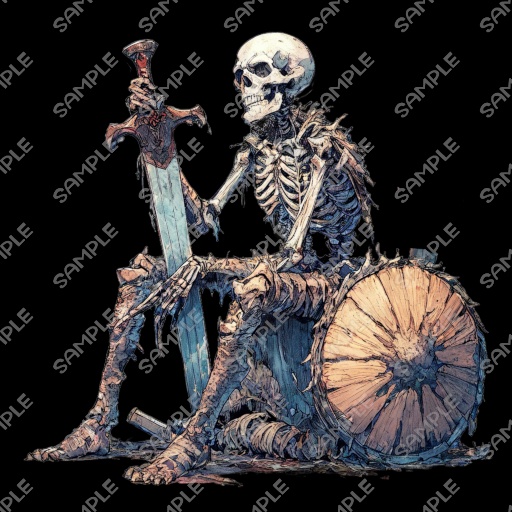 【モンスター素材】モンスター (骸骨戦士) 素材 No.02 (全10種)