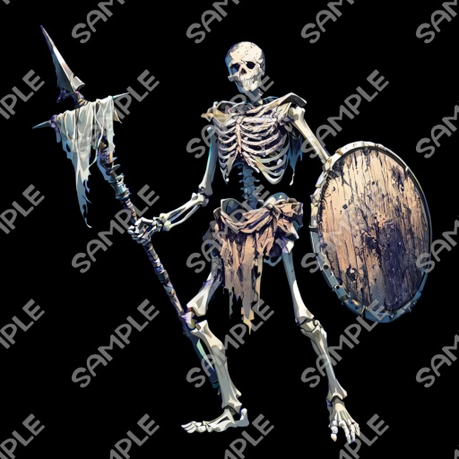 【モンスター素材】モンスター (骸骨戦士) 素材 No.03 (全12種)