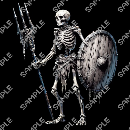 【モンスター素材】モンスター (骸骨戦士) 素材 No.03 (全12種)