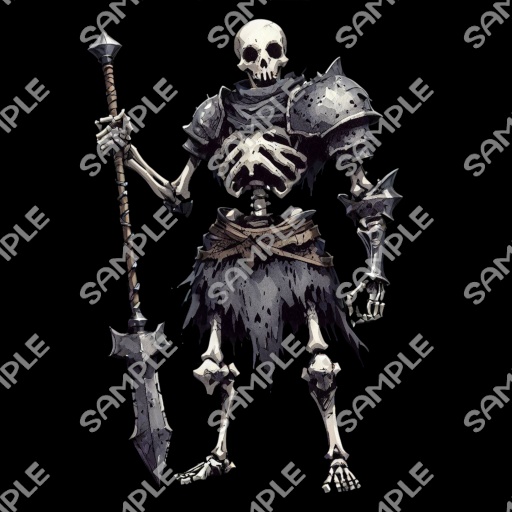 【モンスター素材】モンスター (骸骨戦士) 素材 No.03 (全12種)