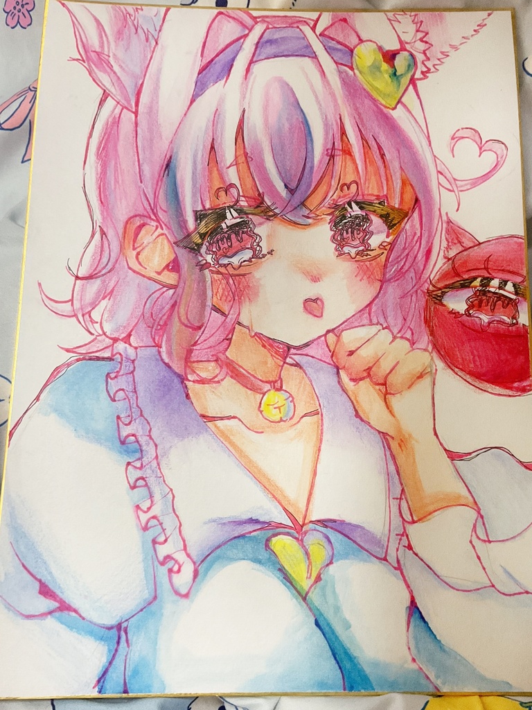 古明地さとり直筆色紙(大)