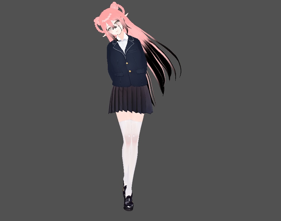 VROIDの白いストッキングは肉感がたっぷり