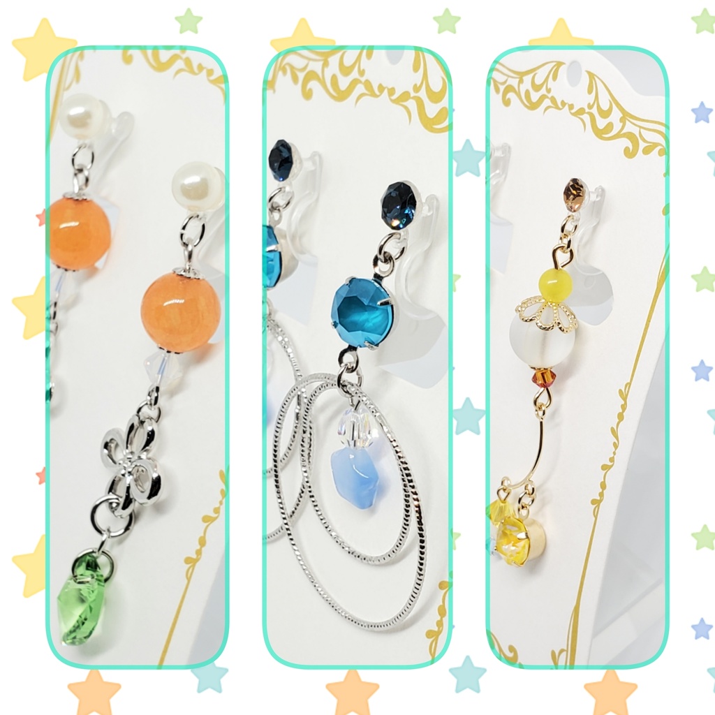 プロセカ　ユニットイメージノンホールピアス