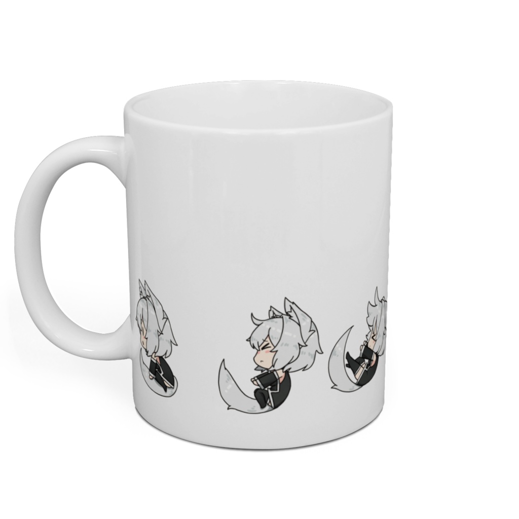 狼々のでんぐりがえしマグカップ