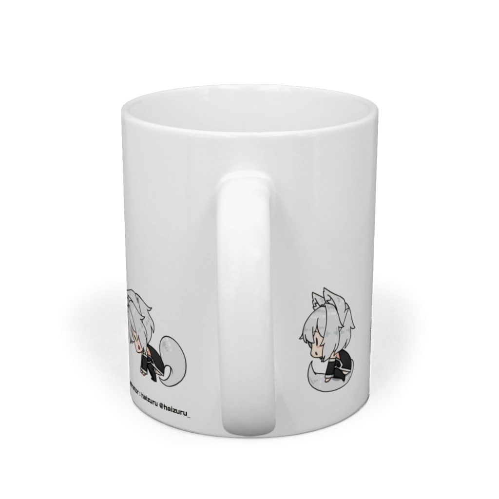 狼々のでんぐりがえしマグカップ