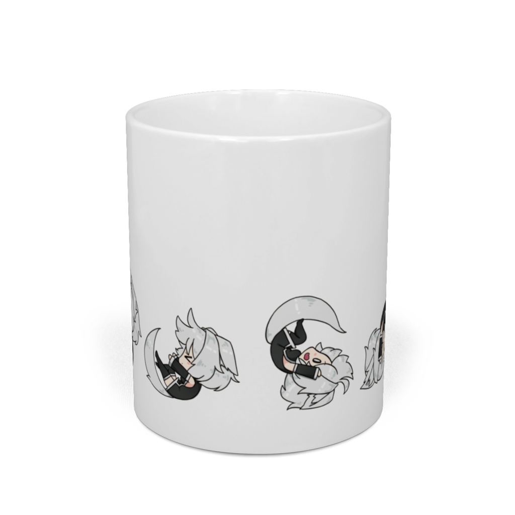狼々のでんぐりがえしマグカップ